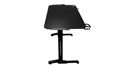 Gaming NACEB Escritorio Gamer de Fibra de Carbono NA-0628 - Escritorio para PC con LED para Setup Gamer - Negro