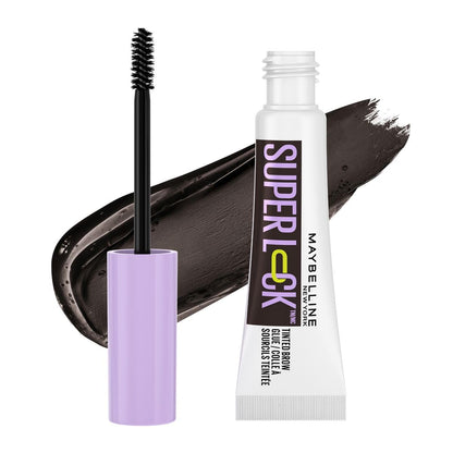 Maybelline Nuevo Gel de Cejas de Larga Duraci?n, Efecto Laminado, Superlock, Negro, 7 G, Gel para Cabello