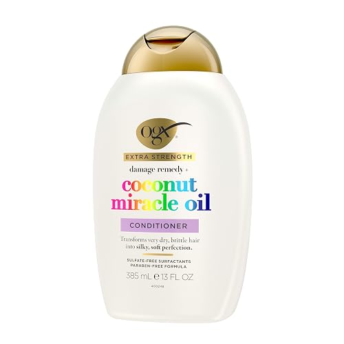 OGX, Acondicionador Reparador de Aceite de Coco, 385 ml