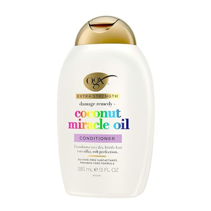 OGX, Acondicionador Reparador de Aceite de Coco, 385 ml