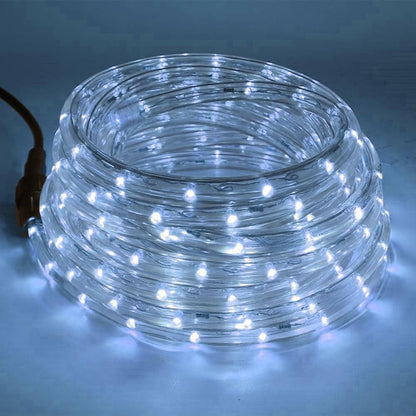 Luces Navideñas Manguera de luz led- Luces de Navidad con 8 modos Manguera Transparente IP67 Impermeable Luz de Cadena para exterior (20M 400LED, Blanco frío)