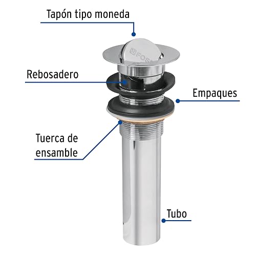 Foset CE-205, Contra para lavabo, tipo moneda