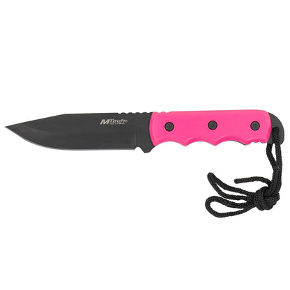 MTECH USA MT-20-35 Series - Cuchillo de Hoja Fija, Hoja de Punto de caída, Color Negro, Mango de plástico, 20.32 cm en Total