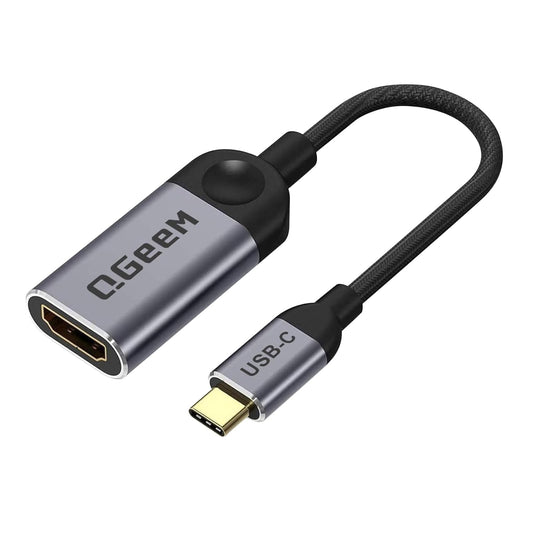 USB C to HDMI Adapter 4K 30Hz Cable, QGeeM USB Type-C to HDMI Adapter [Thunderbolt 3 Compatible] MacBook Pro 2018/2017, Samsung Galaxy S9/S8, Surface Book 2, Dell XPS 13/15, Pixelbook More