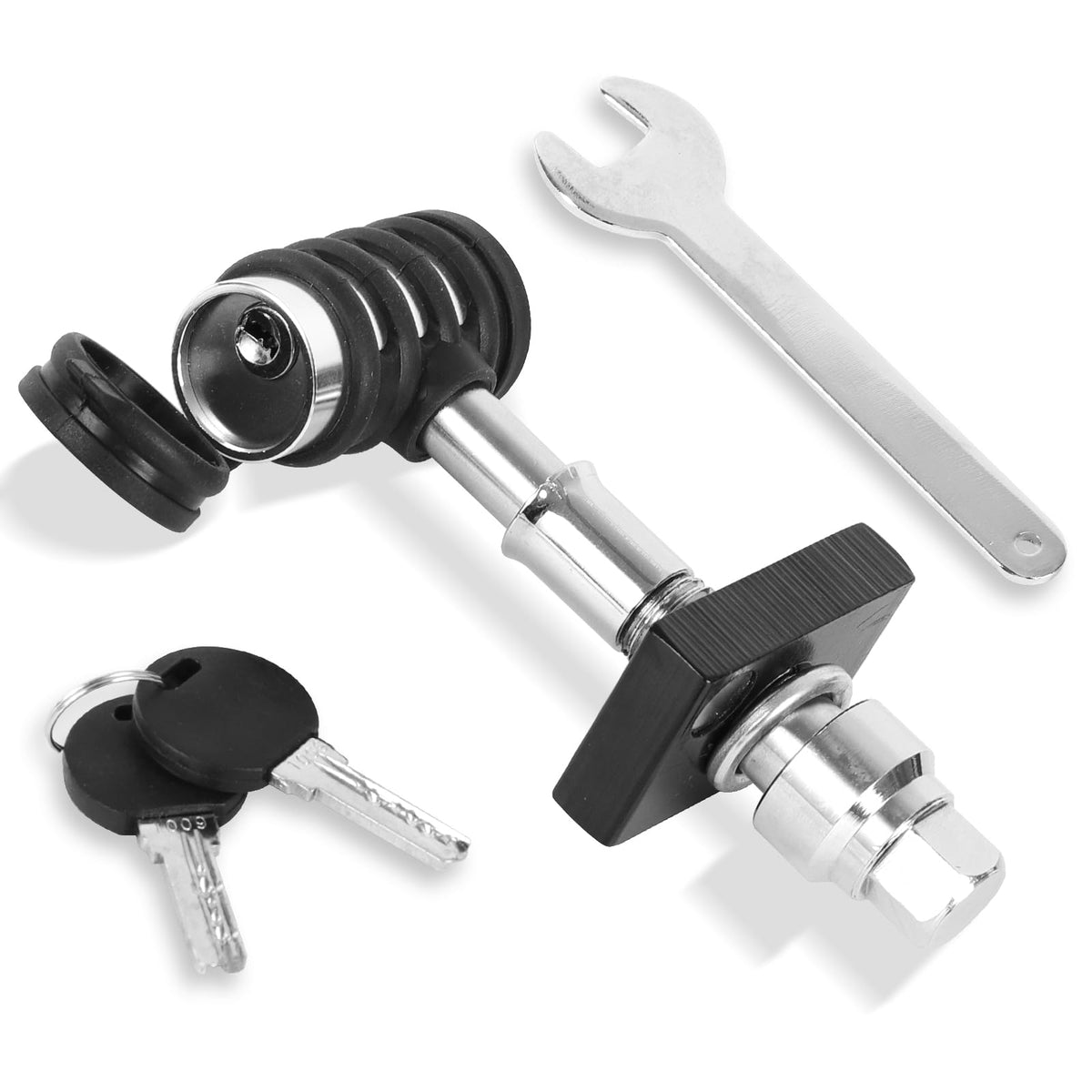 MAXXHAUL Juego de Pasadores de Bloqueo de Enganche 50174, 5/8 in x 2-5/8 in, Negro