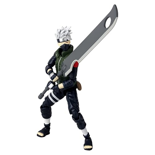 ANIME HEROES – Naruto Hatake Kakashi – Figura Articulada 6.5” Cuarta Gran Guerra Ninja, Detalle Premium y Manos Intercambiables, Ideal para Fans y Coleccionistas