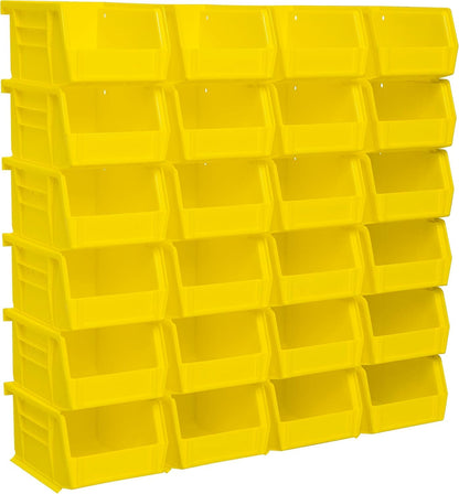 Akro-Mils 30210 Plastic Storage Stacking Hanging Akro Bin, 5-Inch by 4-Inch by 3-Inch, Yellow, Case of 24
