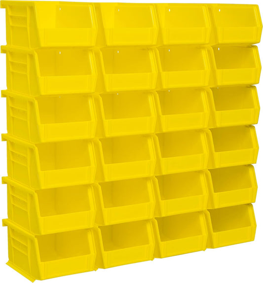 Akro-Mils 30210 Plastic Storage Stacking Hanging Akro Bin, 5-Inch by 4-Inch by 3-Inch, Yellow, Case of 24