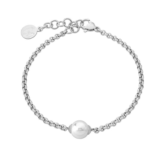 MJ15359.01.0.000.010.1 Majorica Pulsera para Mujer, color Plata, 8 mm