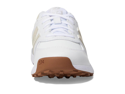 New Balance 574 Greens V2 - Tenis de Golf para Mujer, Blanco, 24.5 cm