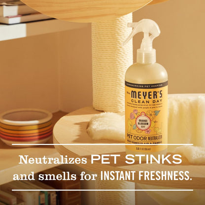 Mrs. Meyer’s Neutralizador de Olores Flor de Azahar 355 ml | Odor Neutralizer Spray para Mascotas | Elimina Olores al Instante | Aroma Floral Refrescante | Fórmula de Origen Vegetal