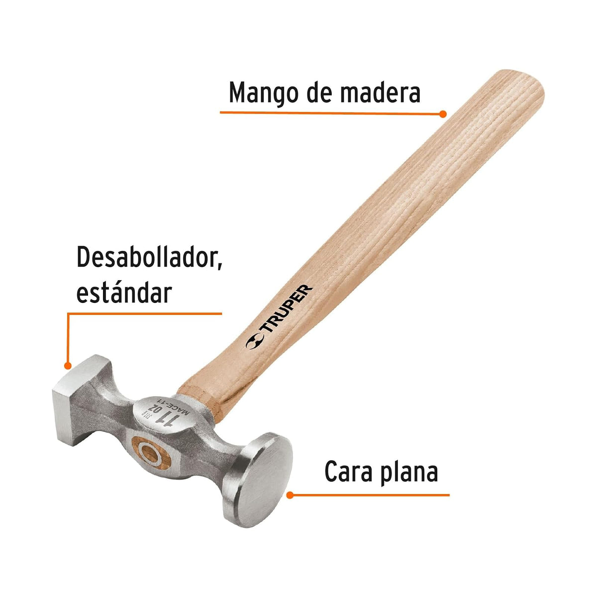 Truper MACE-11, Martillo desabollador estándar 11 oz