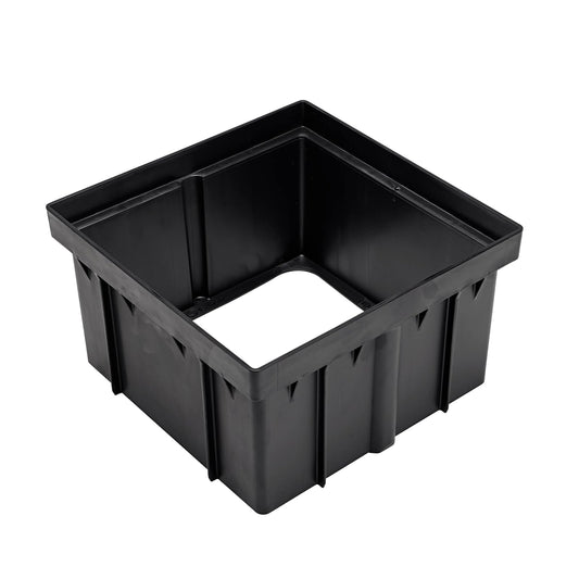 NDS Raindrip 1216 12" No Bottom Catch Basin Riser, Black
