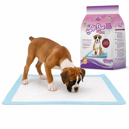 Fancy Pets Tapete Entrenador Soft Pad para Perros, Súper Absorbente - 14 PIEZAS EXTRA GRANDE