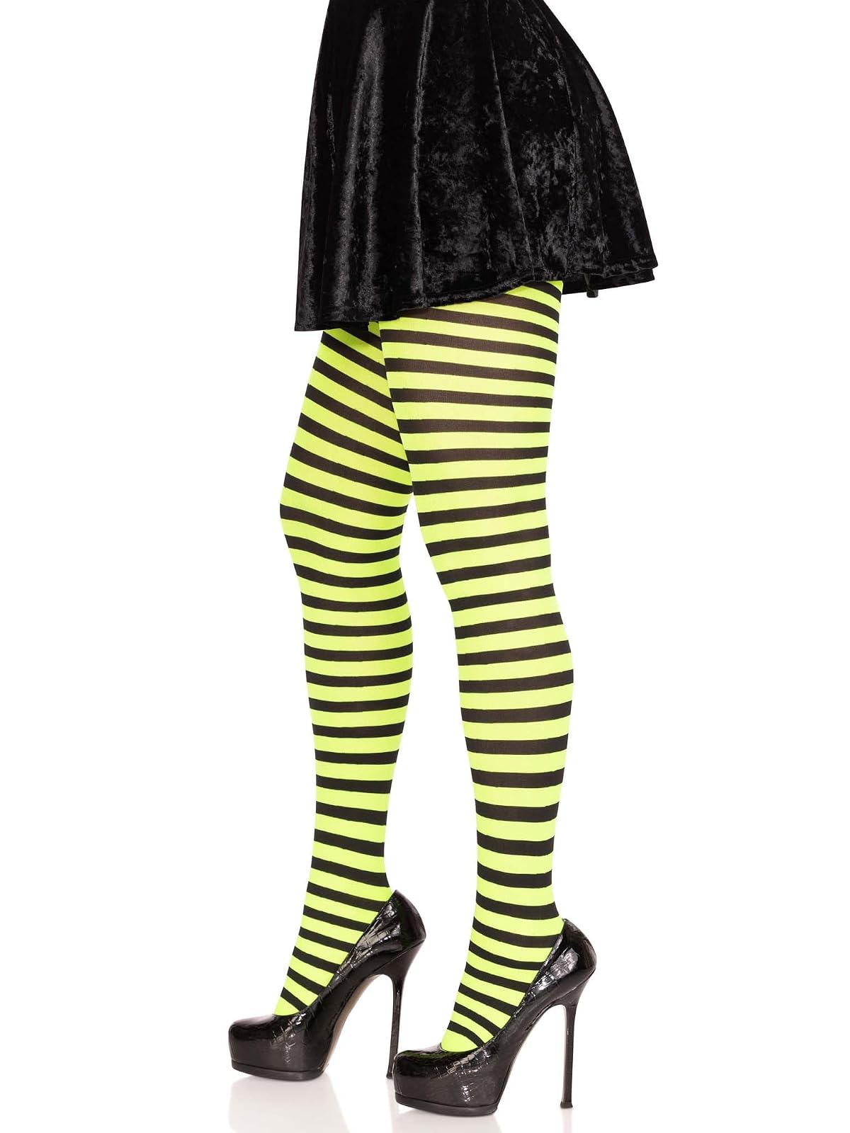 Leg Avenue Medias de Nailon a Rayas Medias de disfrazwomens