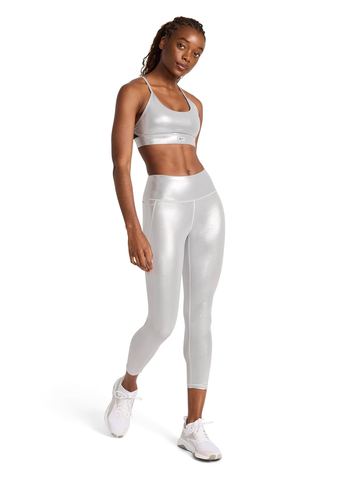 Reebok Lux Chrome Strappy Bra Sujetador Deportivo Mujer