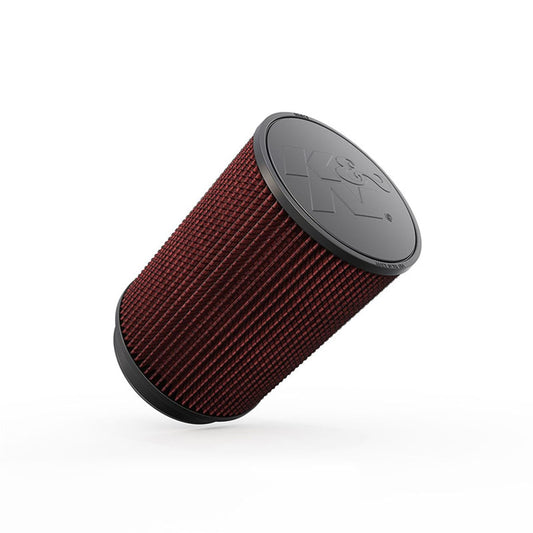 K&N Filtro de Aire Universal Flujo Original Rendimiento Premium Lavable Diámetro Brida 5 Pulgadas Altura 9 Pulgadas Rojo RU-3020