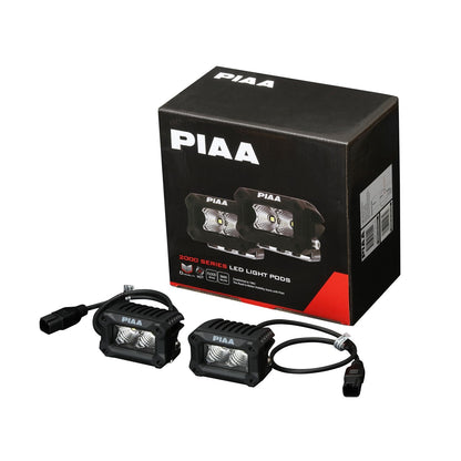 Piaa 25-02303 Serie 2000 LED blanco inundación / (paquete de 2)