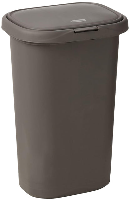 Rubbermaid 5L58 Spring Top Wastebasket, 30-Liter, Gray
