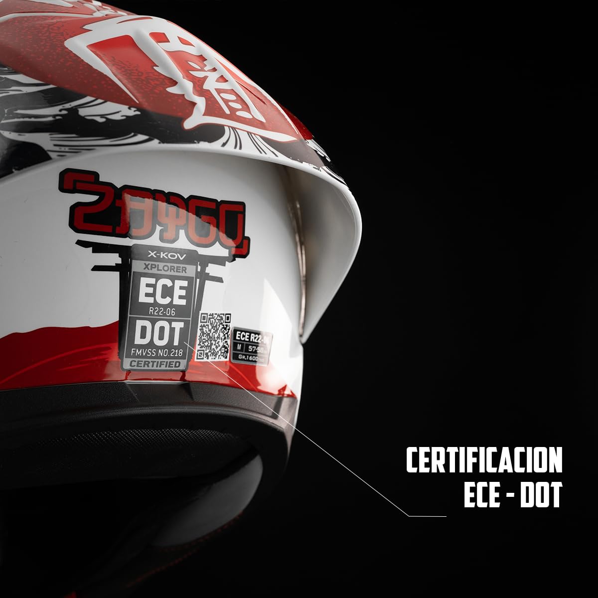 X-KOV Casco Explorer ZAYGO Blanco S