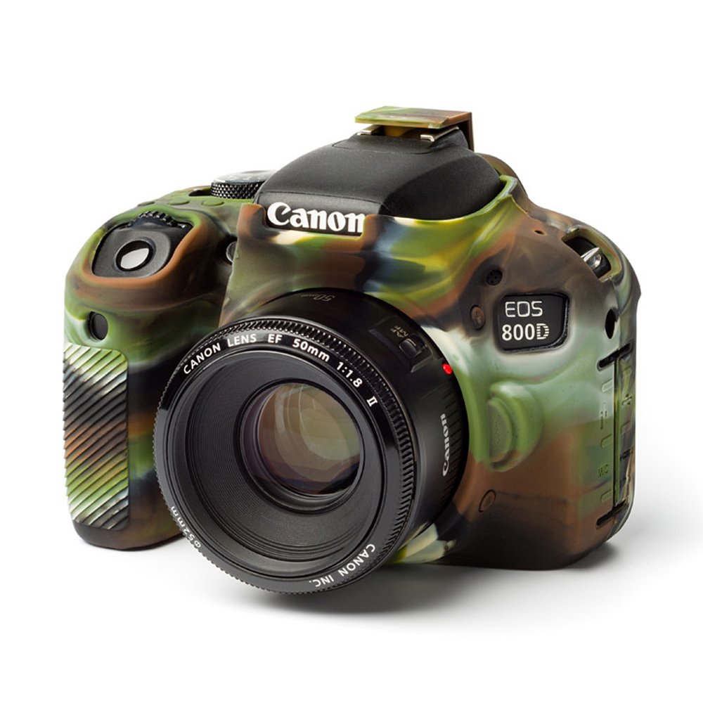 EasyCover ECC800DC Funda Protectora para Cámara Fotográfica Canon 800D/T7i, color Camo
