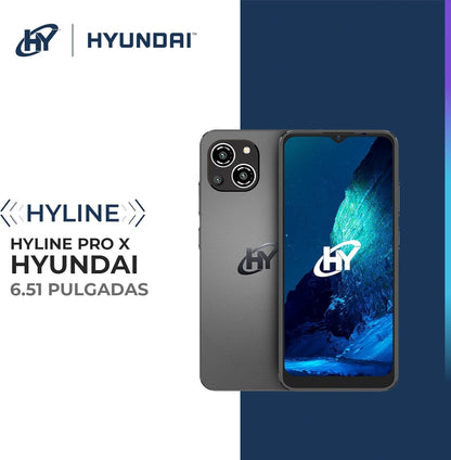 HYUNDAI, HyLine Prox Smartphone, Pantalla Digital 6.51”, Android 13, Celular con Desbloqueo Facial, Almacenamiento 256GB