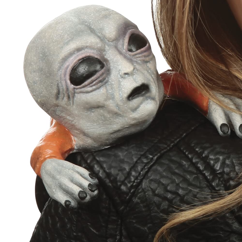 Shoulder Buddy: Alien, Muñeco para Hombro de Alienígena, Complemento para Disfraz de Extraterrestre Ideal para Halloween y Fiesta de Disfraces