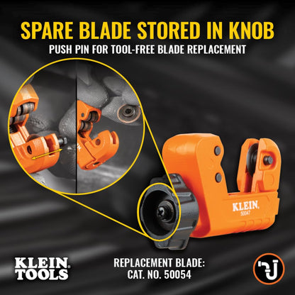 Klein Tools Mini Cortador de Tubos 50047-1 1/8 Pulgadas