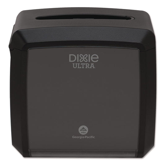 Georgia-Pacific Dixie Ultra Dispensador Servilletas Entrelazadas 54527A | Negro, capacidad 275 servilletas, 7.6 pulgadas ancho x 6.1 pulgadas profundidad x 7.2 pulgadas alto