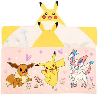 Ms. Rachel Kids - Toalla de Toalla de Rizo de algodón Suave súper Suave para baño/alberca/Playa, 24 x 50 Pulgadas, (Producto Oficial de Licencia) por Franco - 24 in x 50 in - Pink - Pokemon Girl