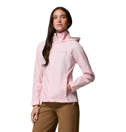 Columbia Switchback IV Chamarra Impermeable para Mujer - 2X - Rosado satén