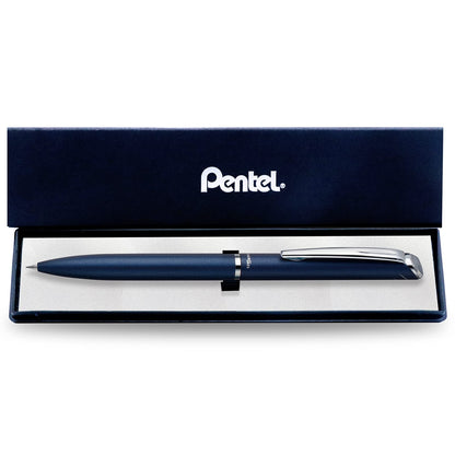 Pentel EnerGel Bolígrafo Tinta Gel 0.7 mm Diseño Ejecutivo con Estuche - azul oscuro
