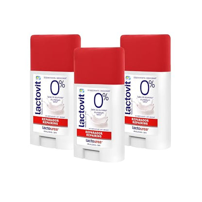 Lactovit Lactourea Desodorante Barra Reparador Piel Seca 3x60 ml