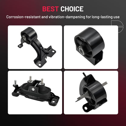 BDFHYK Motor y soportes trans compatibles con Chrysler Town & Country | 3.6 L / V6, reemplaza A5665, A5480, acero de aleación, fácil instalación, compatible con Dodge Grand Caravan 11-19