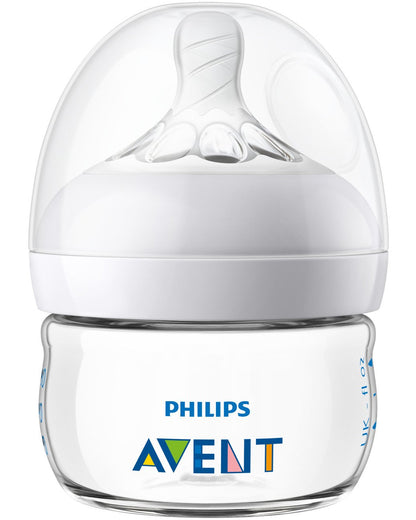 Philips Avent SCF019/25 - Biberón natural (2 unidades), transparente