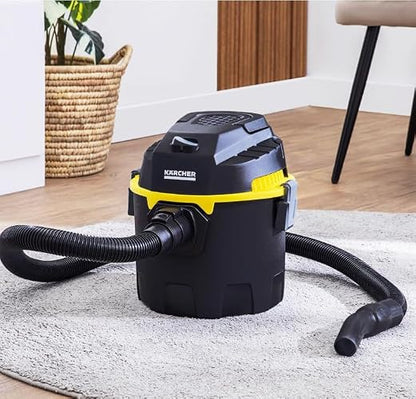 Kärcher Aspiradora 10 litros para Sólidos y Líquidos WDL 1 Black