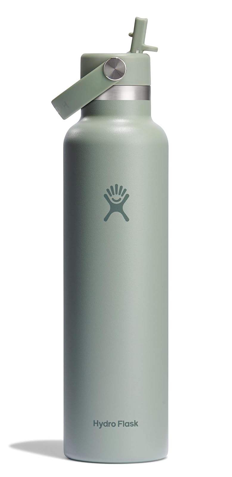 Hydro Flask Botella de Agua Aislada con Tapa de Popote 24 oz - Agave monocromático