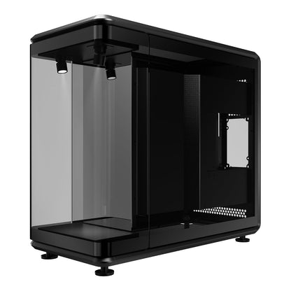 Cooler Master MasterFrame 360 Panorama Open-Frame ATX Funda para PC, vidrio templado panorámico de 3 lados, GPU Max de 430 mm, soporte de radiador de 360 mm, PCIe 5.0, soporta ventiladores de hasta 12