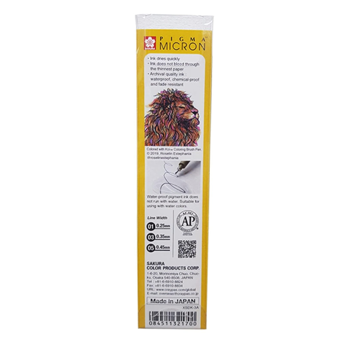 Sakura Set Pigma Micron Con 3 - Negros