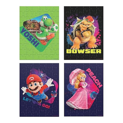 NOVELTY CORP Rompecabezas 4 en 1 Super Mario Galaxy, 60 Piezas Cada Uno