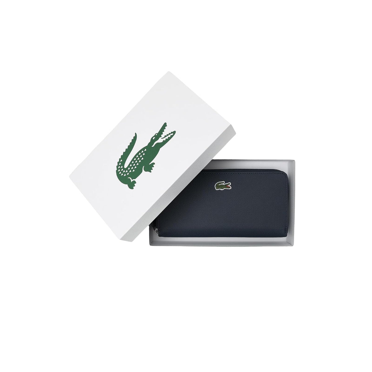 Lacoste Cartera Concept L1212 Billetera Mujer | Una talla, cierre, cuero, cocodrilo icónico, estilo deportivo elegante