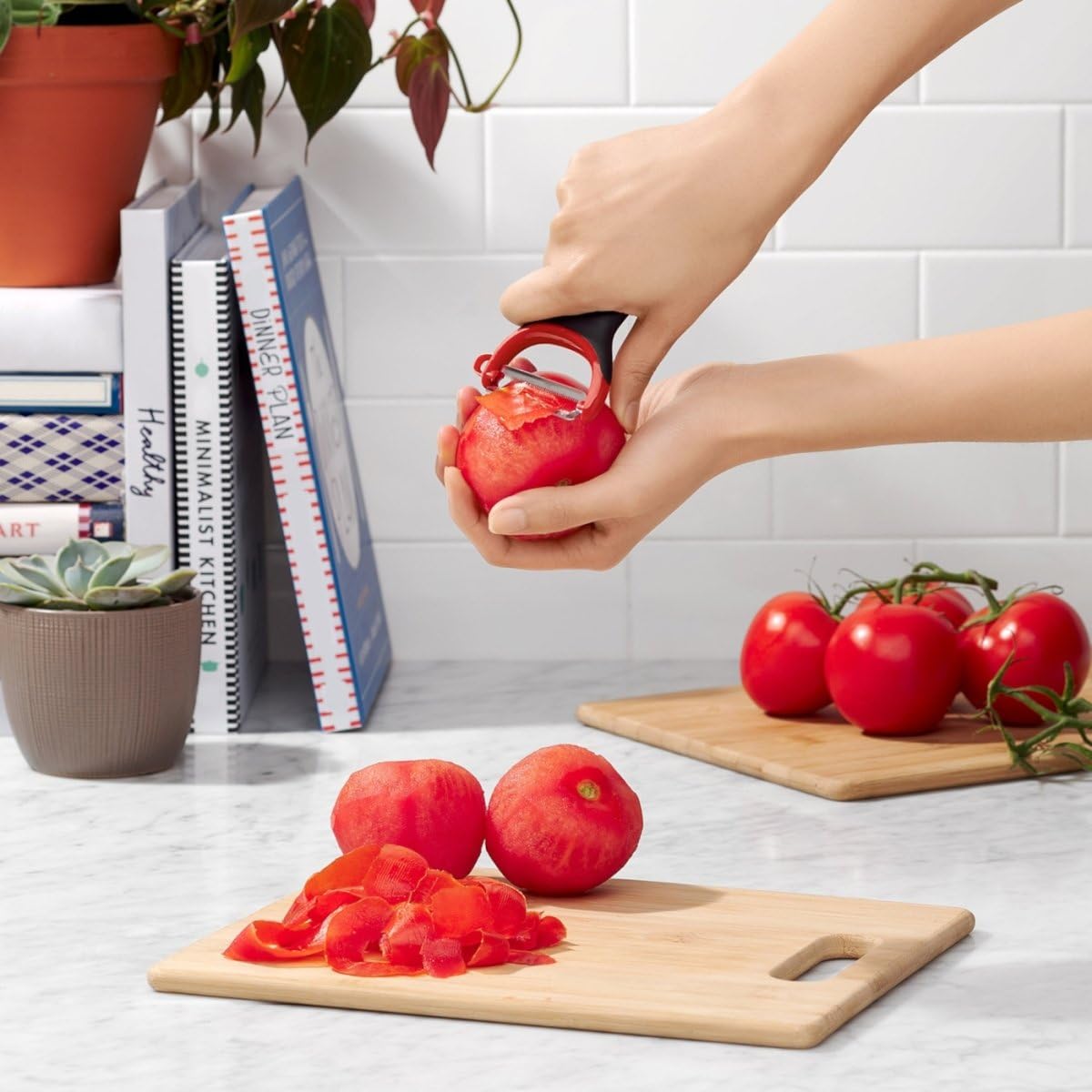 Oxo 11244100 Juego Peladores Acero INOX, 3 Piezas, 16.5 cm, Multicolor