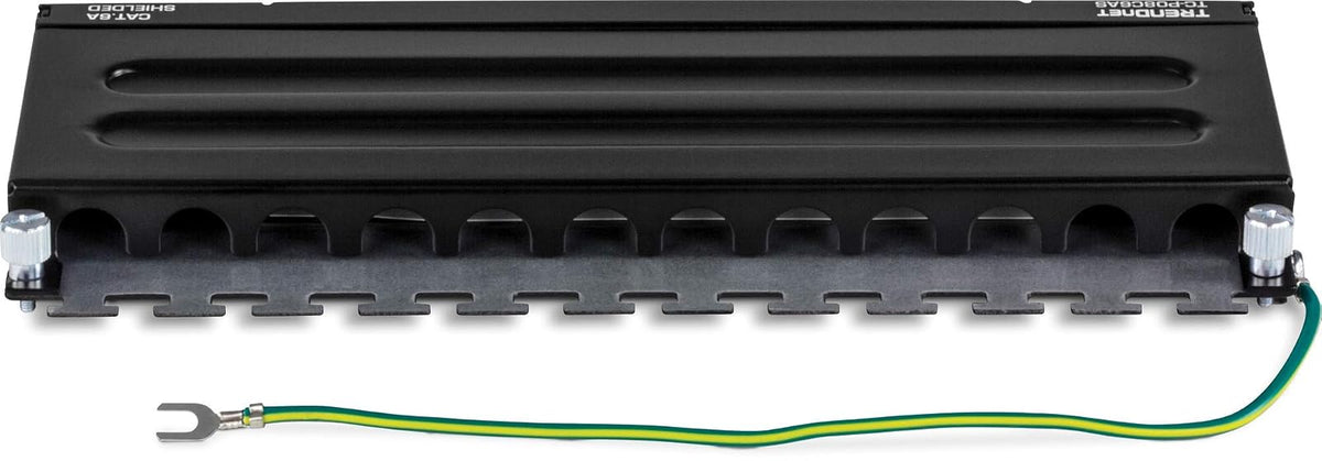 TRENDnet - Panel de conexión blindado Cat6A de 8 puertos, listo para montaje en pared, listo para 10G, Cat5e, Cat6, Cat6A, carcasa de metal, etiquetado codificado por colores para cableado T568A y