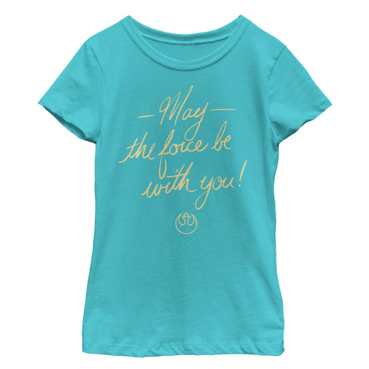 Star Wars The Force Script Camiseta Niñas