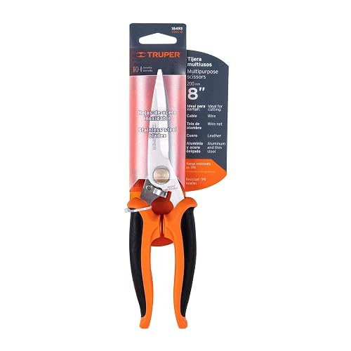 Truper TIMU-8, Tijera multiusos 8" de acero inoxidable