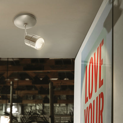 Tecnolite - Lámpara Spot LED de Sobreponer Dirigible 12 W, Luz Suave Cálida, LED integrado