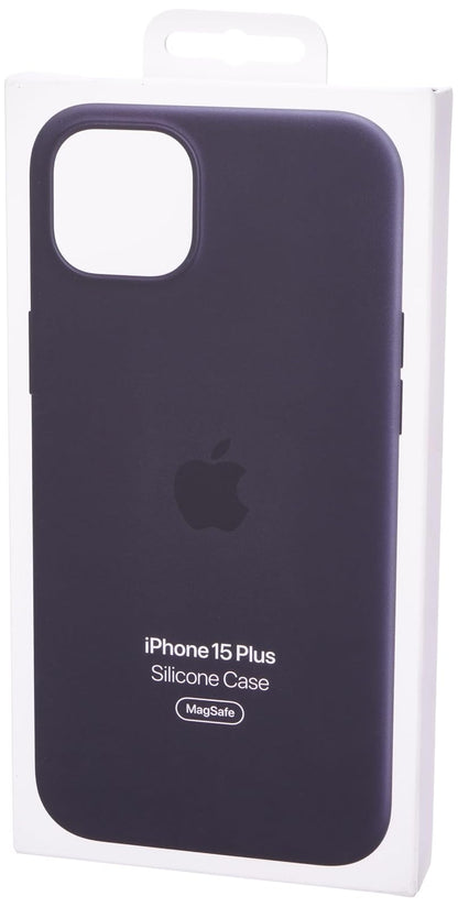 Funda de silicón con MagSafe para el iPhone 15 Plus - Negro