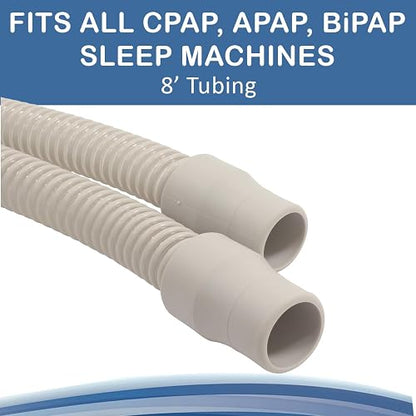 Roscoe Medical Manguera CPAP Ligera 8 pies, Compatible con Resmed, Philips, Fisher & Paykel