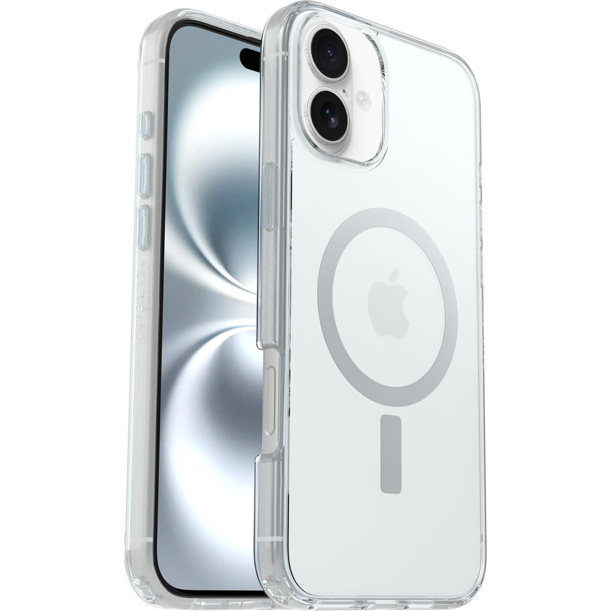 OtterBox - Funda Transparente para iPhone 16 Plus Symmetry Series, Transparente (se envía en Bolsa de plástico, Ideal para Clientes de Negocios)