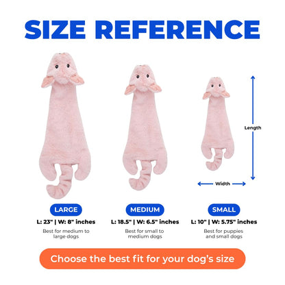 Best Pet Supplies - Juguete de Piel Divertida 2 en 1 para Perro, sin Relleno, tamaño Mediano